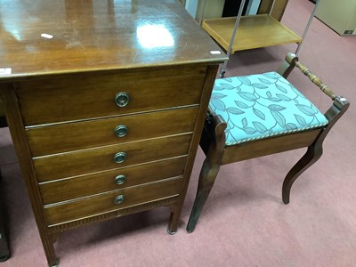 Lot 1640 - Early XX Century Mahogany Music Cabinet, with...
