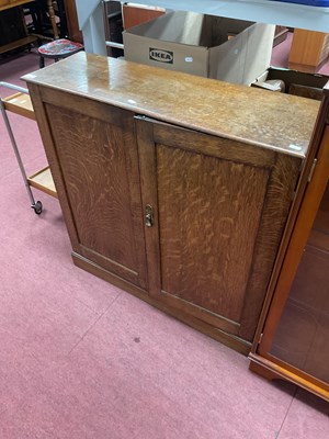 Lot 1568 - Early XX Century Shoe Cupboard, with twin...