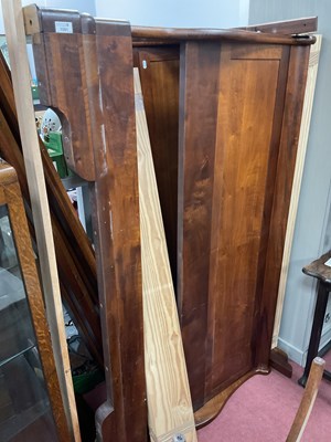 Lot 1581 - Willis-Gambler Hard Wood Sleigh Bed, 166cm wide.