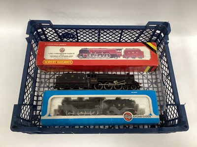 Lot 527 - Three 00 gauge tender-drive LMS locomotives: a...