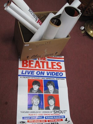 Lot 1154 - Posters - 'The X files', 'The Beatles Live on...