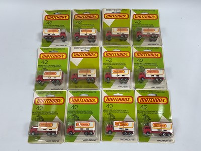 Lot 788 - Twelve Matchbox #42 diecast model Mercedes...