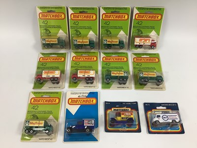 Lot 677 - Twelve Matchbox #42 diecast models. Mostly...