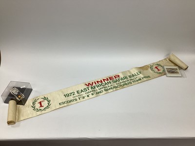 Lot 911 - A Circa 1972 Car Banner/Sash : Winner, 1972...