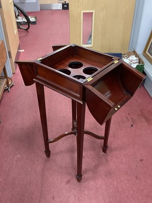Lot 1556 - A Mahogany Stained High Bar Table, with a...