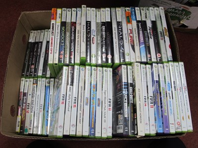 Lot 573 - Approximately Ninety Microsoft XBOX 360 Ganes...