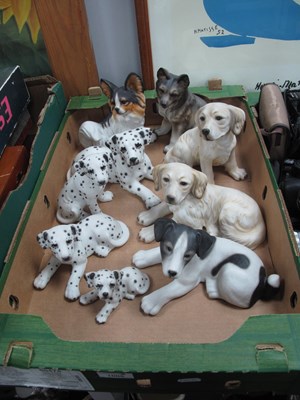 Lot 1005 - Harvey Knox 'HHH' Pottery Dogs, varying breeds,...