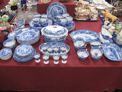 Lot 1219 - Italian Spode Blue and White Table Pottery of...