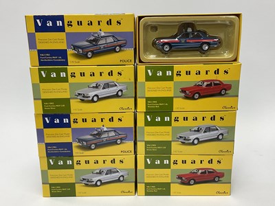 Lot 684 - Seven Corgi Vanguards 1:43rd scale Mk4 Ford...