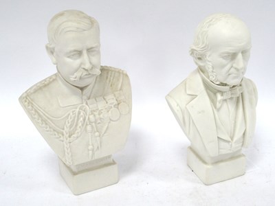 Lot 1448 - R & L Parian Busts, of General Buller, 20cm...