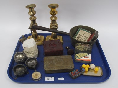 Lot 1274 - Mortimer Brass Denists Cast Stand, WWI brass...