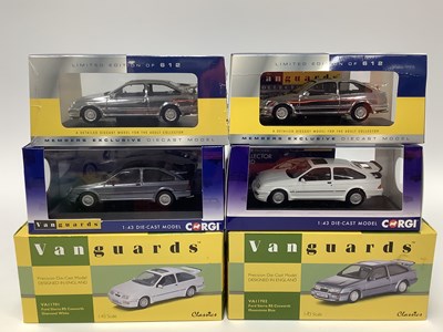 Lot 738 - Six Corgi Vanguards 1:43rd scale diecast model...