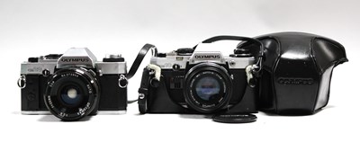 Lot 811 - Olympus OM10 35mm SLR Film Camera, with...