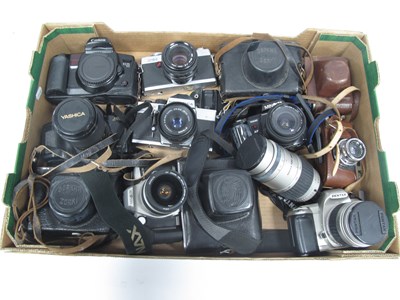 Lot 1002 - Film Cameras; Pentax MZ-60 with attached...