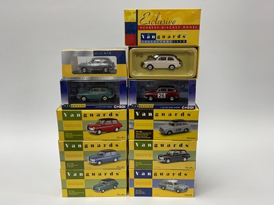 Lot 545 - Ten Corgi Vanguards 1:43rd scale diecast model...