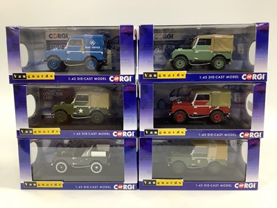 Lot 584 - Six Corgi Vanguards 1:43rd scale diecast model...