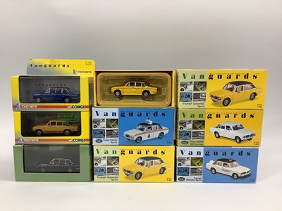 Lot 600 - Eight Corgi, Lledo Vanguards 1:43rd scale...