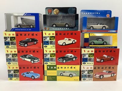 Lot 642 - Twelve Corgi, Lledo Vanguards 1:43rd scale...