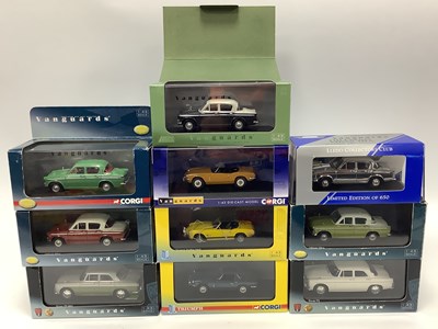 Lot 733 - Ten Corgi, Lledo Vanguards 1:43rd scale...