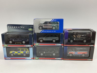Lot 616 - Seven Corgi, Lledo Vanguards 1:43rd scale...
