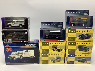 Lot 731 - Ten Corgi Vanguards 1:43rd scale diecast model...
