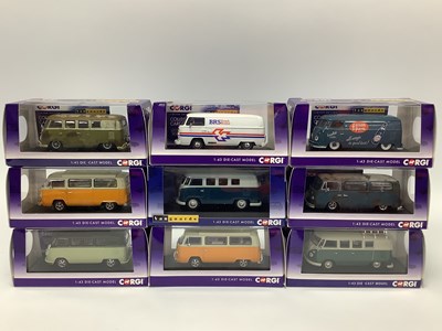 Lot 740 - Nine Corgi Vanguards 1:43rd scale diecast...