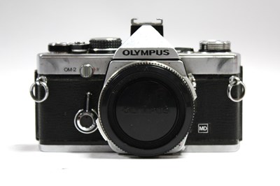 Lot 804 - Olympus OM-2 MD 35mm SLR Film Camera Body...