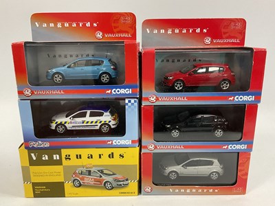 Lot 608 - Six Corgi Vanguards 1:43rd scale diecast model...