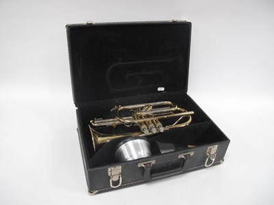 Lot 1483 - A Cased American Blessing Cornet, with...