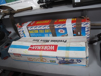 Lot 1131 - Boxed Workman Precision Mitre Saw and...