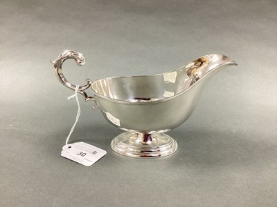 Lot 30 - A Hallmarked Silver Sauce Boat, Messrs Hutton,...