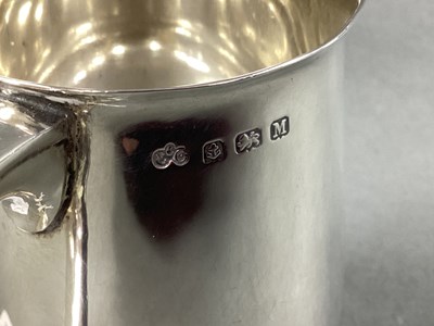 Lot 37 - A Hallmarked Silver Mug, Elkington & Co,...