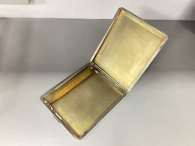 Lot 29 - A Hallmarked Silver Cigarette Case, JWBLd,...