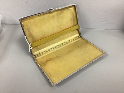 Lot 18 - A Hallmarked Silver Cigarette Case, SJR,...