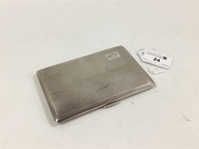 Lot 24 - A Hallmarked Silver Cigarette Case, T&S,...