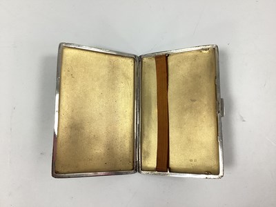Lot 24 - A Hallmarked Silver Cigarette Case, T&S,...