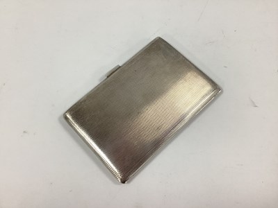 Lot 24 - A Hallmarked Silver Cigarette Case, T&S,...