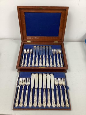 Lot 225 - A Decorative Set of Twelve Henry Wilkinson &...