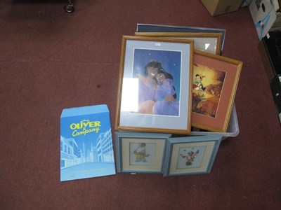 Lot 1160 - Pictures, including seven framed Disney...