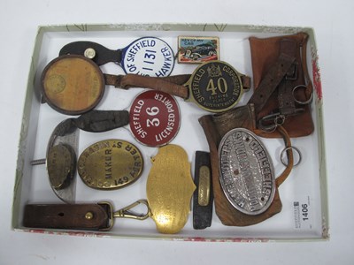 Lot 1406 - City of Sheffield Enamel Transport Badges -...