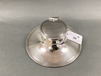 Lot 35 - Asprey & Co; A Hallmarked Silver Capstan...