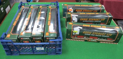 Lot 376 - Seven Corgi 'Eddie Stobart Ltd' diecast model...