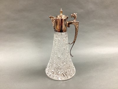 Lot 67 - A Hallmarked Silver Mounted Cut Glass Claret...