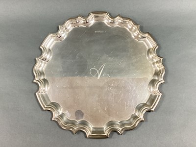 Lot 144 - A Hallmarked Silver Salver, Carrs, Sheffield...