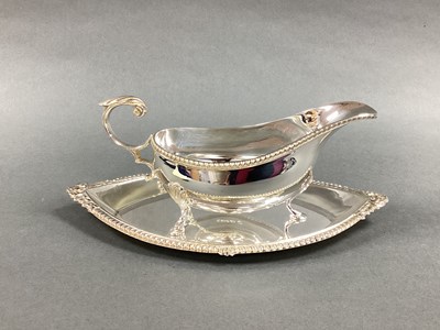 Lot 75 - A Hallmarked Silver Sauce Boat on Stand,...