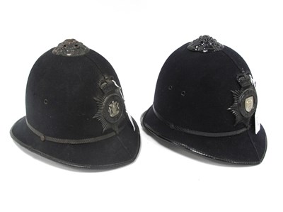 Lot 1346 - Vintage Policeman's Helmets Nottinghamshire...