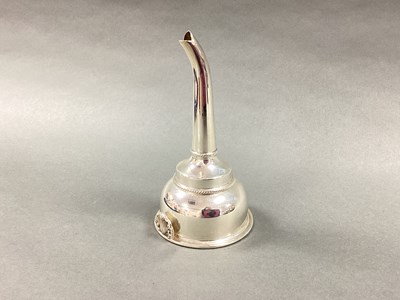 Lot 71 - A Hallmarked Silver Wine Funnel, LRW,...