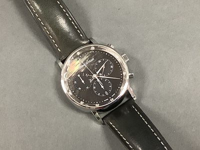 Lot 296A - Georg Jenson; A Modern Chronograph Gent's...