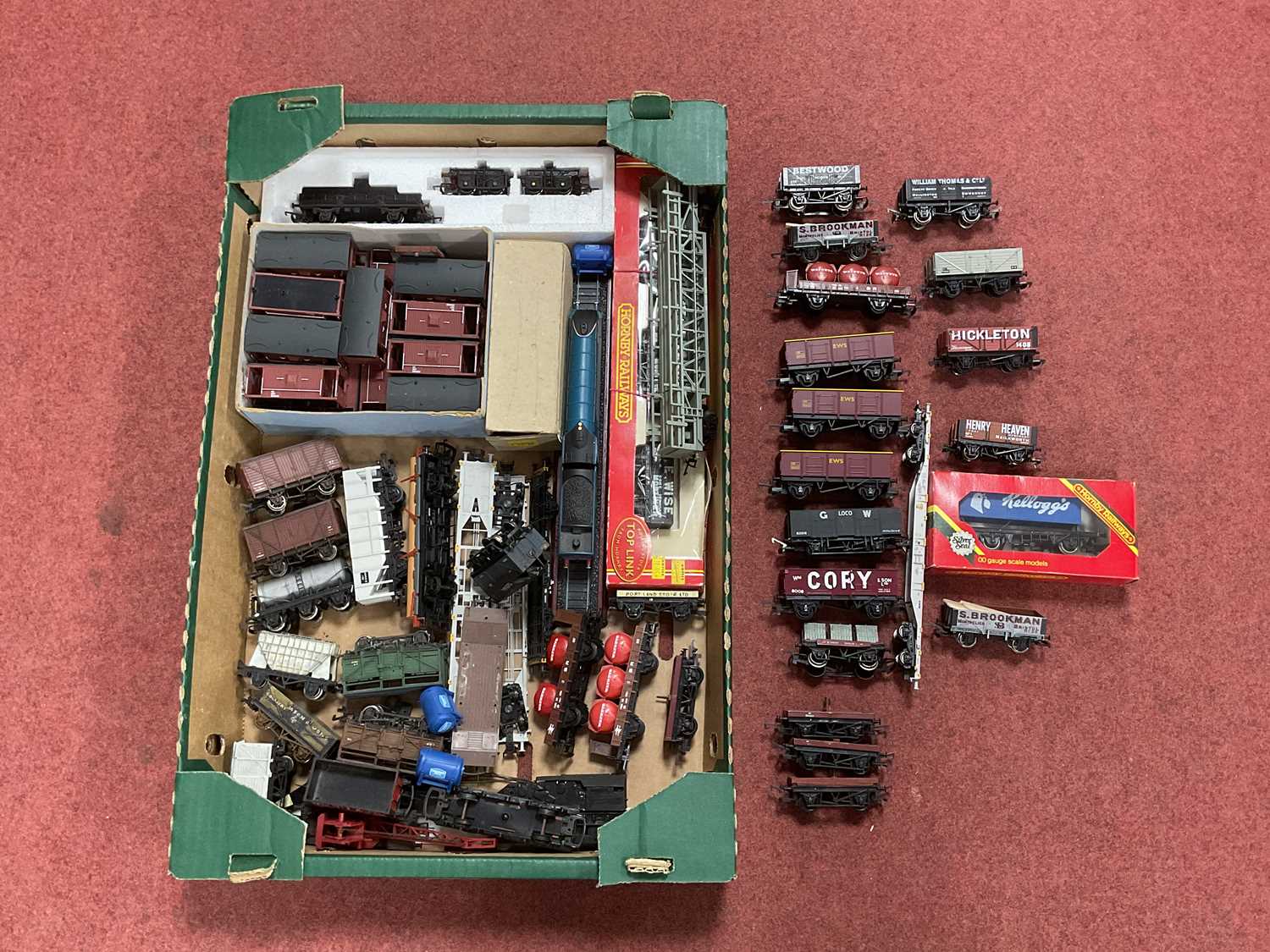 Lot 310 - Forty Plus 'OO' Gauge/4mm Unboxed Items of...