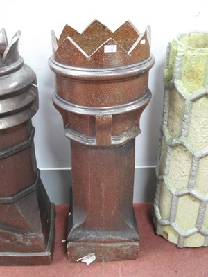 Lot 1549 - Chimney Pot, salt glazed with crown top and...